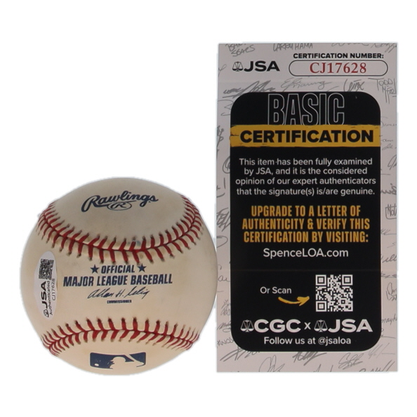 Tom Glavine Signed OML Baseball (JSA) at PristineAuction.com Tom Glavine Signed OML Baseball (JSA) at PristineAuction.com