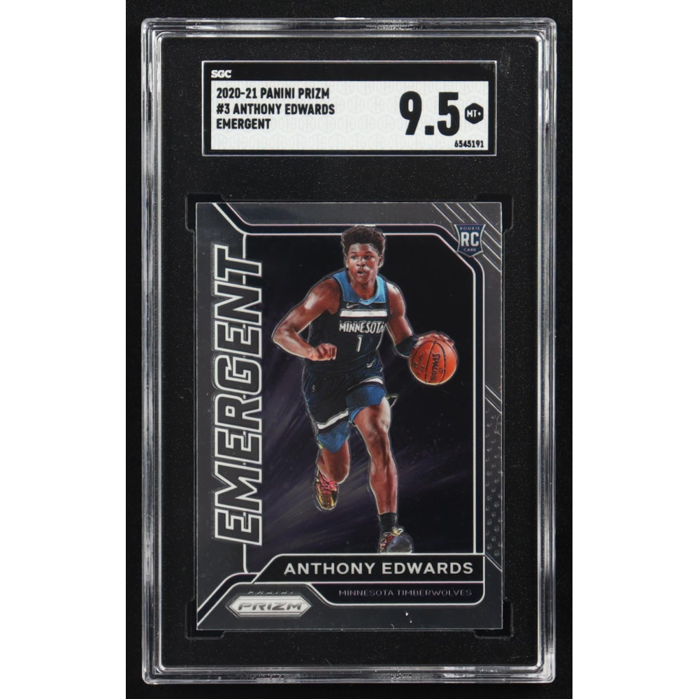 Anthony Edwards 2020-21 Panini Prizm Emergent #3 RC (SGC 9.5) at PristineAuction.com