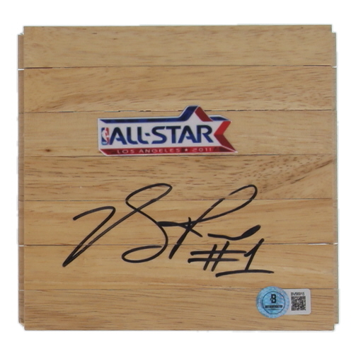 Derrick Rose Signed 6x6 Floor Piece (Beckett) at PristineAuction.com Derrick Rose Signed 6x6 Floor Piece (Beckett) at PristineAuction.com