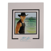 Kenny Chesney Signed Custom Matted Cut (ACOA) at PristineAuction.com