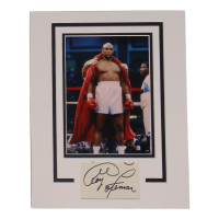George Foreman Signed Custom Matted Cut Display (ACOA) at PristineAuction.com