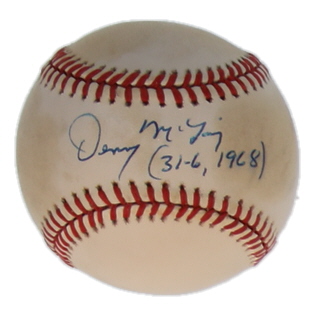 Denny McLain Signed OAL Baseball Inscribed "31-6 1986" (JSA) at PristineAuction.com Denny McLain Signed OAL Baseball Inscribed "31-6 1986" (JSA) at PristineAuction.com