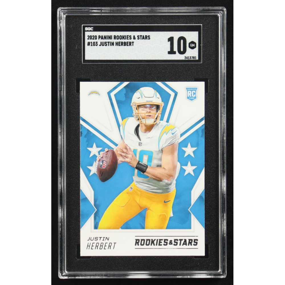 Justin Herbert 2020 Panini Rookies & Stars #103 RC (SGC 10) at PristineAuction.com