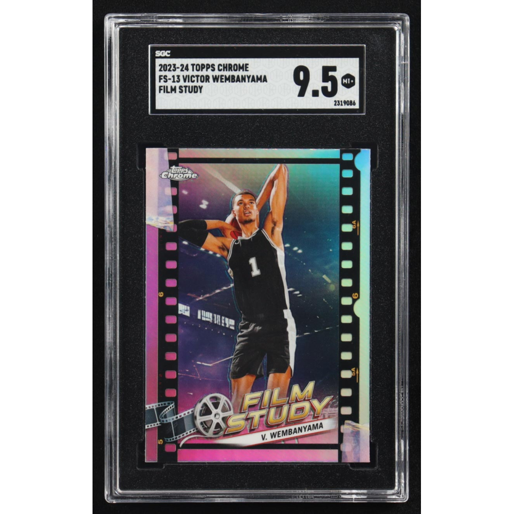 Victor Wembanyama 2023-24 Topps Chrome Film Study #FS-13 RC (SGC 9.5) at PristineAuction.com