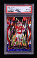 Patrick Mahomes II 2024 Select Prizm Red and Blue Shock #33 (PSA 10) at PristineAuction.com