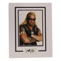 Duane "Dog" Chapman Signed "Dog the Bounty Hunter" Custom Matted Cut Display (AutographCOA) at PristineAuction.com