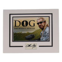 Duane "Dog" Chapman Signed "Dog the Bounty Hunter" Custom Matted Cut Display (AutographCOA) at PristineAuction.com