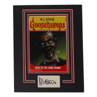 R.L. Stine Signed "Goosebumps" Custom Matted Cut Display (ACOA) at PristineAuction.com