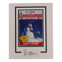 R.L. Stine Signed "Goosebumps" Custom Matted Cut Display (ACOA) at PristineAuction.com
