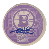 Adam McQuaid Signed Breast Cancer Awareness Hockey Puck (McQuaid) at PristineAuction.com