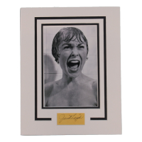 Janet Leigh Signed "Psycho" 11x14 Custom Matted Cut Display (AutographCOA) at PristineAuction.com