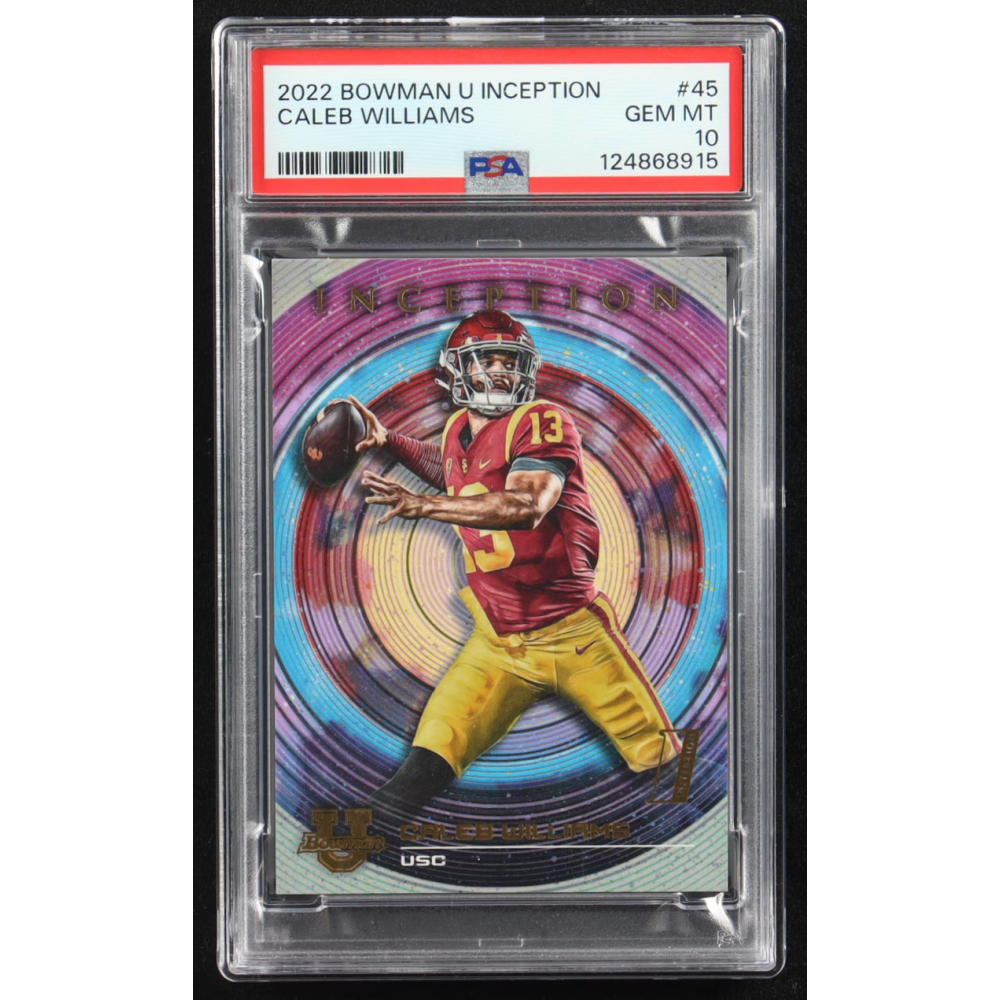Caleb Williams 2022 Bowman U Inception #45 RC (PSA 10) at PristineAuction.com