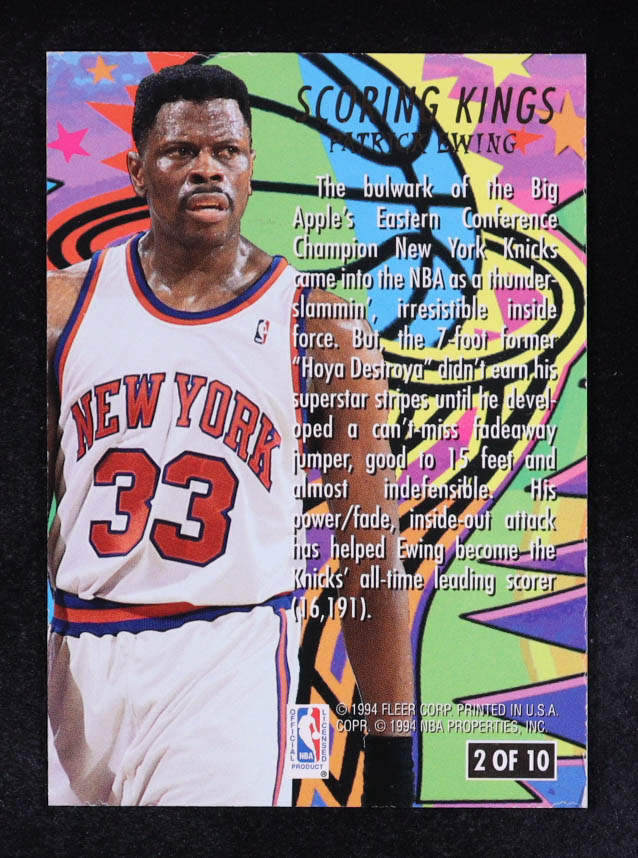 Patrick Ewing 1994-95 Ultra Scoring Kings #2 at PristineAuction.com Patrick Ewing 1994-95 Ultra Scoring Kings #2 at PristineAuction.com