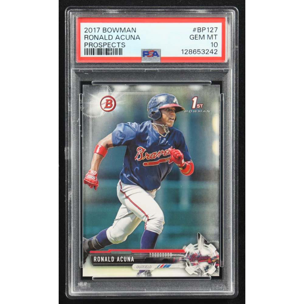 Ronald Acuna 2017 Bowman Prospects #BP-127 RC (PSA 10) at PristineAuction.com