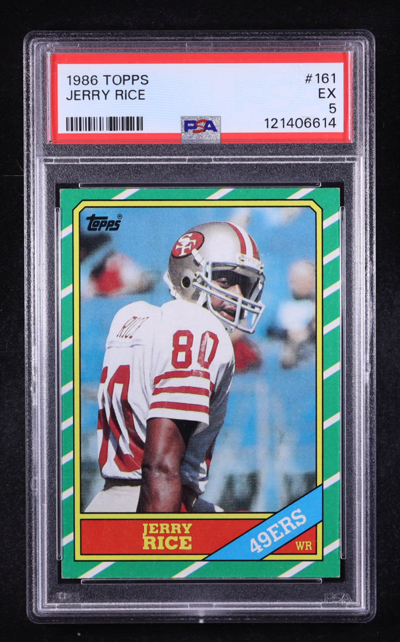 Jerry Rice 1986 Topps #161 RC (PSA 5) at PristineAuction.com Jerry Rice 1986 Topps #161 RC (PSA 5) at PristineAuction.com