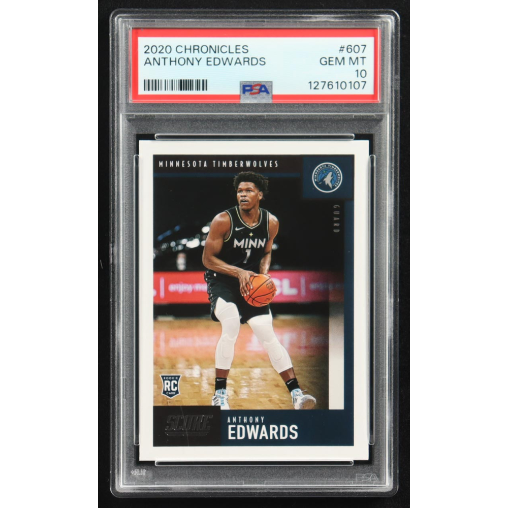 Anthony Edwards 2020-21 Panini Chronicles #607 RC (PSA 10) at PristineAuction.com
