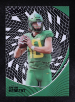 Justin Herbert 2023 Panini Chronicles Draft Picks Clear Vision Purple #25 #38/49 at PristineAuction.com
