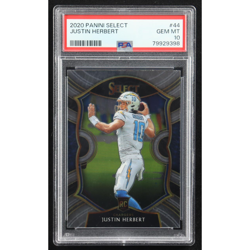 Justin Herbert 2020 Panini Select #44 RC (PSA 10) at PristineAuction.com