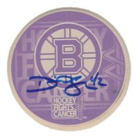 David Backes Signed Breast Cancer Awareness Hockey Puck (Backes) at PristineAuction.com