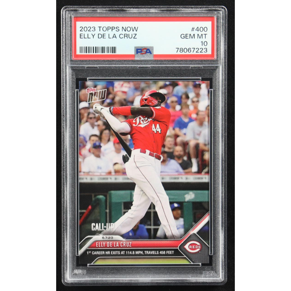 Elly De La Cruz 2023 Topps Now #400 RC (PSA 10) at PristineAuction.com