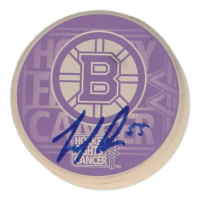 Noel Acciari Signed Breast Cancer Awareness Hockey Puck (Acciari) at PristineAuction.com
