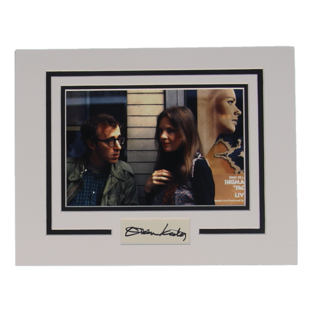 Diane Keaton Signed "Annie Hall" 11x14 Custom Matted Cut Display (AutographCOA) at PristineAuction.com Diane Keaton Signed "Annie Hall" 11x14 Custom Matted Cut Display (AutographCOA) at PristineAuction.com