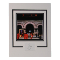 Geddy Lee Signed "Rush" Custom Matted Cut (ACOA) at PristineAuction.com