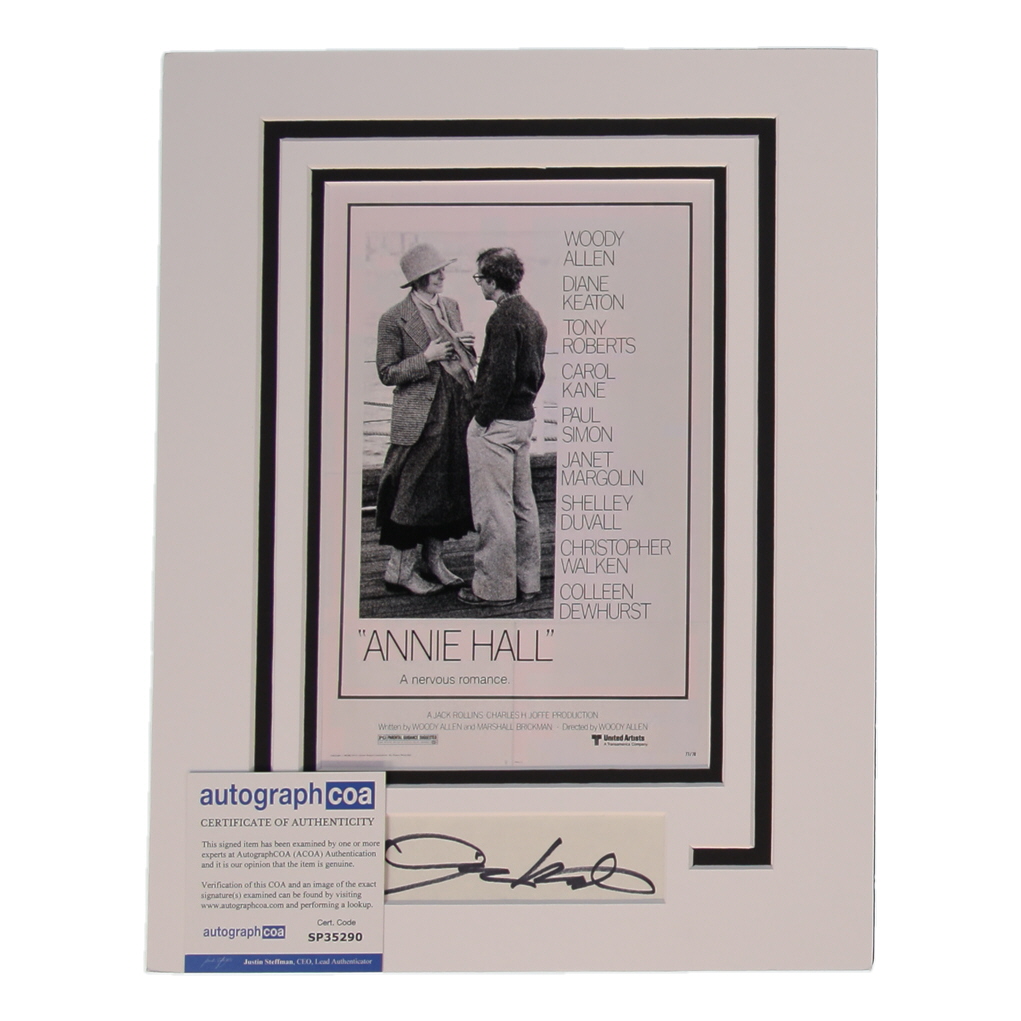 Diane Keaton Signed "Annie Hall" 11x14 Custom Matted Cut Display (AutographCOA) at PristineAuction.com Diane Keaton Signed "Annie Hall" 11x14 Custom Matted Cut Display (AutographCOA) at PristineAuction.com