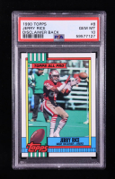 Jerry Rice 1990 Topps Disclaimer Back #8 (PSA 10) at PristineAuction.com