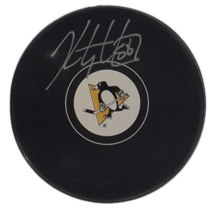 Kris Letang Signed Penguins Logo Hockey Puck (Letang) at PristineAuction.com Kris Letang Signed Penguins Logo Hockey Puck (Letang) at PristineAuction.com