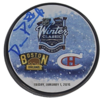 David Pastrnak Signed 2016 Winter Classic Commemorative Hockey Puck (Pastrnak) at PristineAuction.com