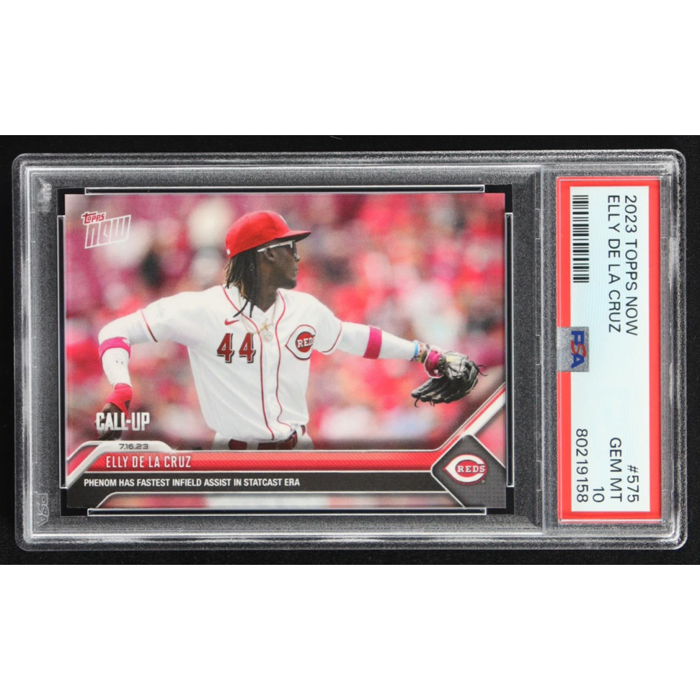 Elly De La Cruz 2023 Topps Now #575 RC (PSA 10) at PristineAuction.com