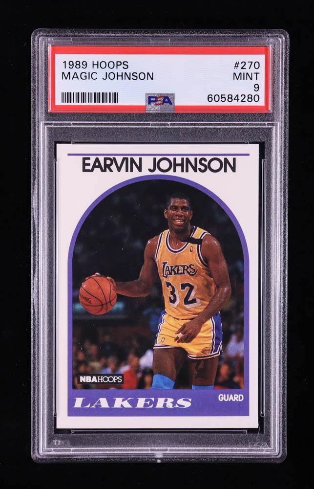 Magic Johnson 1989-90 Hoops #270 (PSA 9) at PristineAuction.com Magic Johnson 1989-90 Hoops #270 (PSA 9) at PristineAuction.com