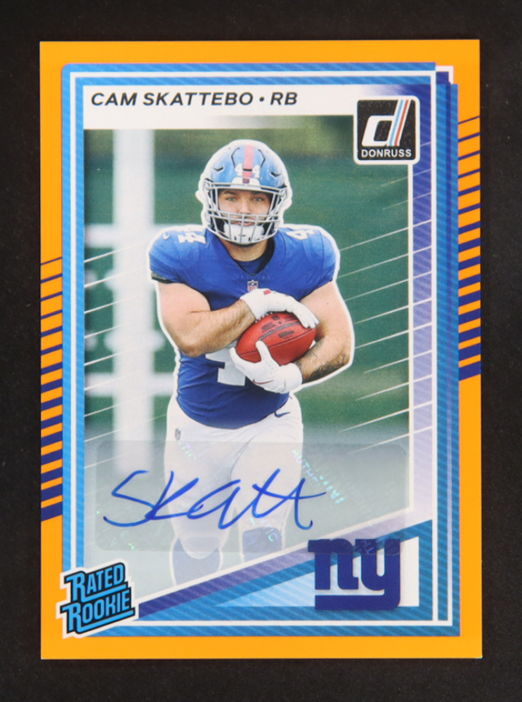 Cam Skattebo 2025 Donruss RR Autographs Orange #302 RC