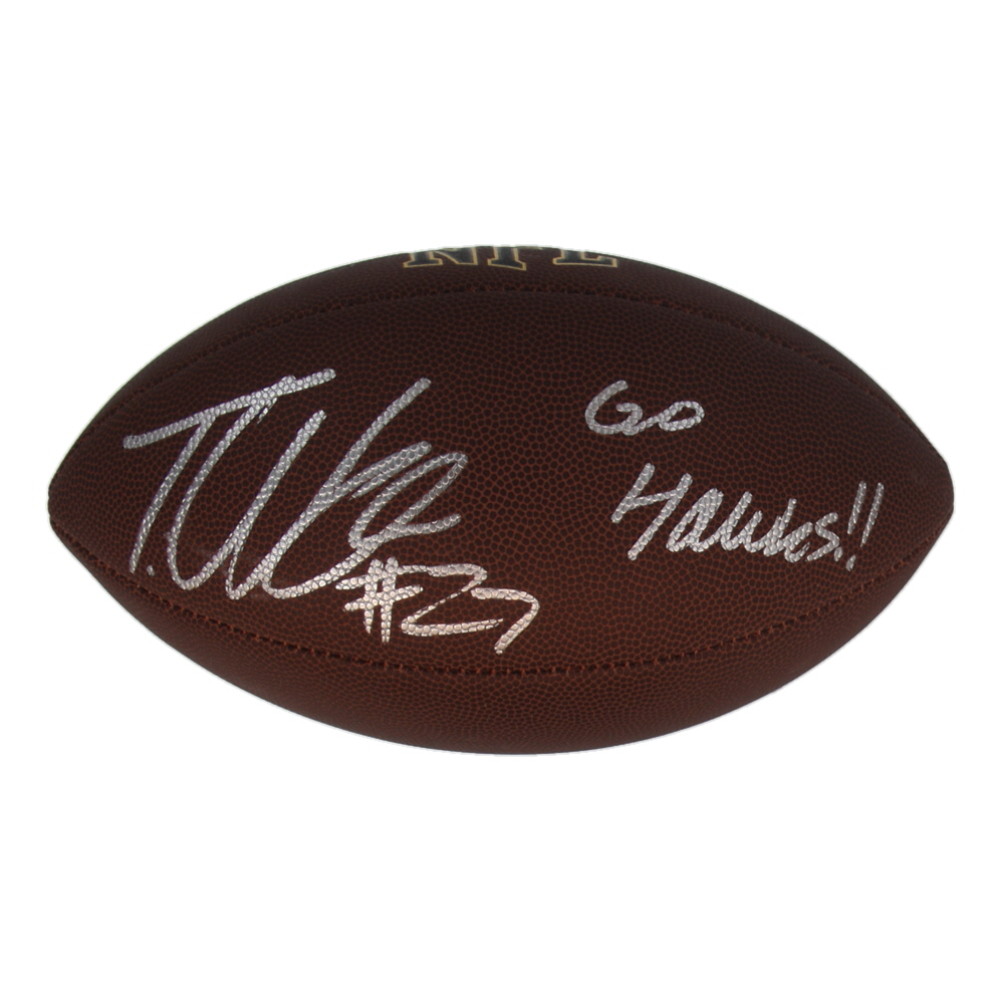 Tariq Woolen Signed NFL Football Inscribed "Go Hawks!!" (Beckett) at PristineAuction.com