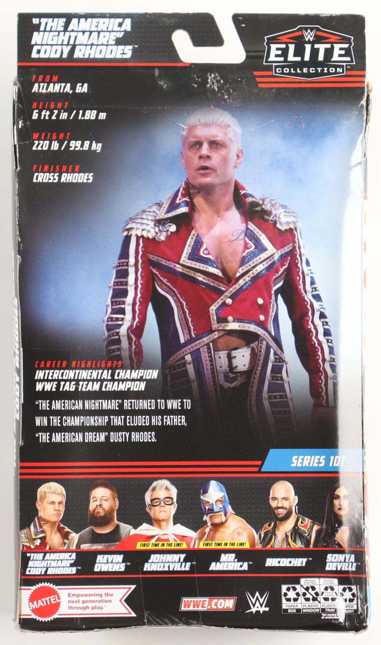 Cody Rhodes Signed WWE Elite Collection Action Figure (Beckett) at PristineAuction.com Cody Rhodes Signed WWE Elite Collection Action Figure (Beckett) at PristineAuction.com