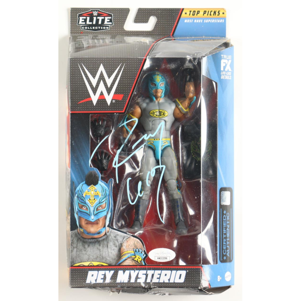 Rey Mysterio Signed WWE Elite Collection Action Figure (JSA) at PristineAuction.com
