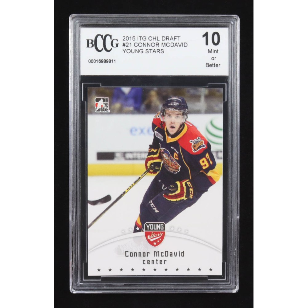 Connor McDavid 2015 ITG CHL Draft Young Stars #21 RC (BCCG 10) at PristineAuction.com