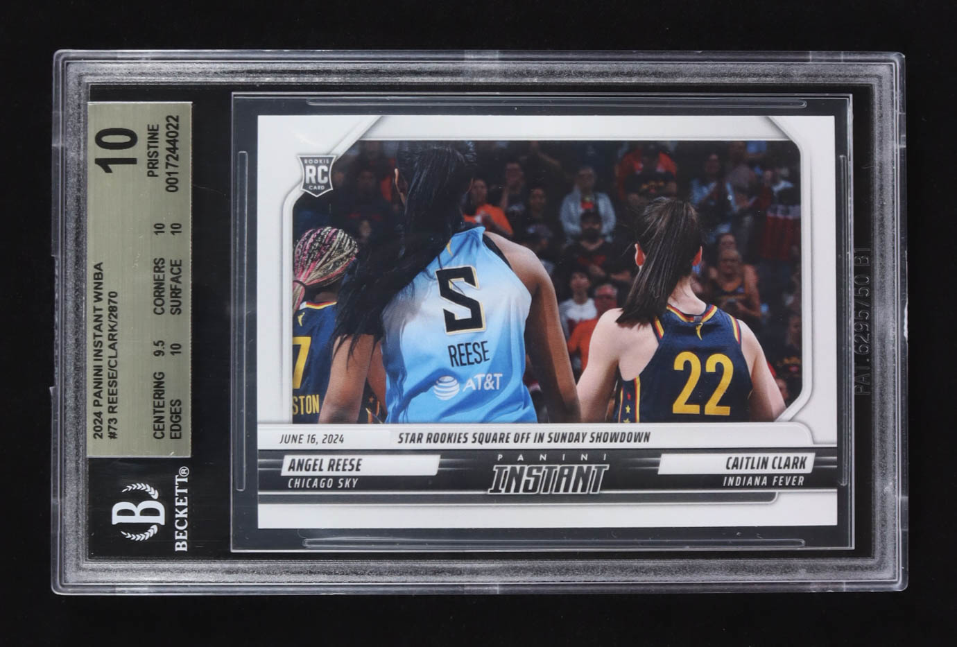 2024 WNBA PANINI Instant CAITLIN CLARK ANGEL REESE Rookie Card RC Jungle /25 EUR 549,00
