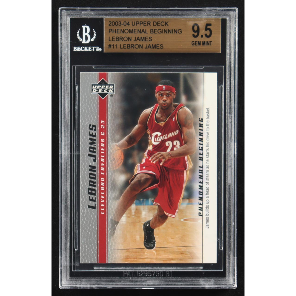 Lebron James 2003-04 Upper Deck Phenomenal Beginning #11 RC (BGS 9.5) at PristineAuction.com