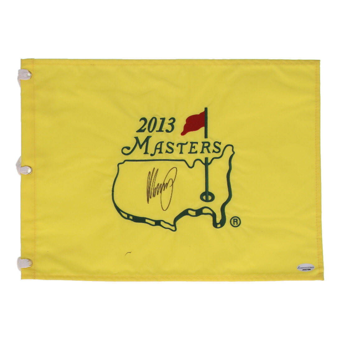 Matteo Manassero Signed 2013 Masters Tournament Pin Flag (Sports Collectibles) at PristineAuction.com Matteo Manassero Signed 2013 Masters Tournament Pin Flag (Sports Collectibles) at PristineAuction.com