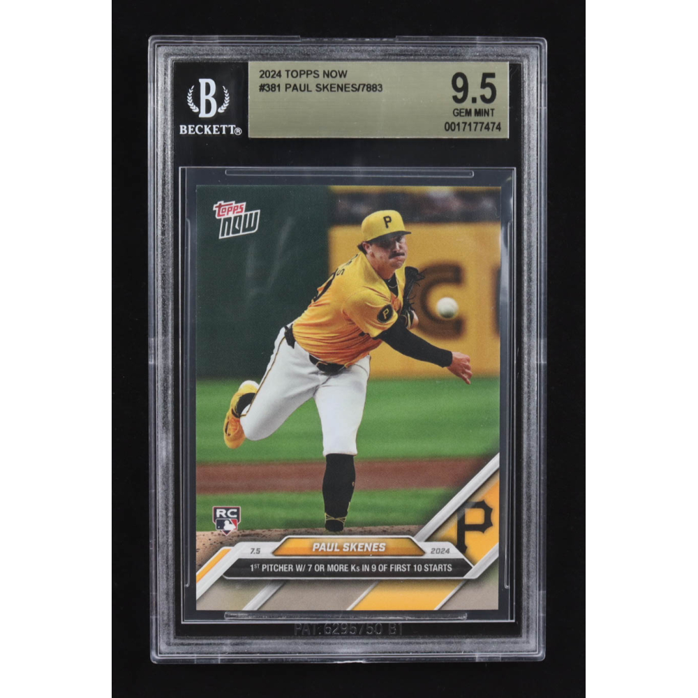 Paul Skenes 2024 Topps Now #381 RC (BGS 9.5) at PristineAuction.com