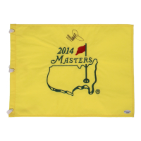 Matteo Manassero Signed 2014 Masters Tournament Pin Flag (Sports Collectibles) at PristineAuction.com