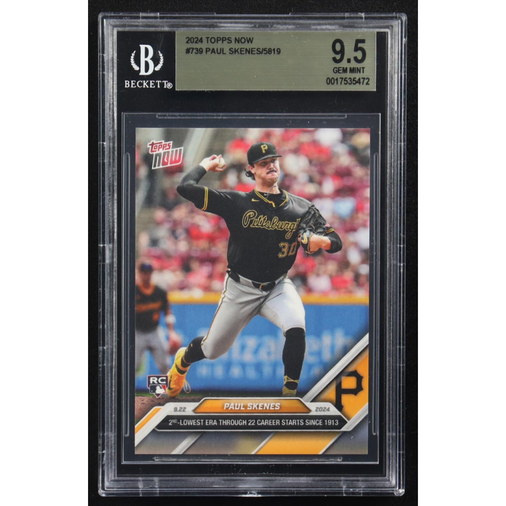 Paul Skenes 2024 Topps Now #739 RC (BGS 9.5) at PristineAuction.com
