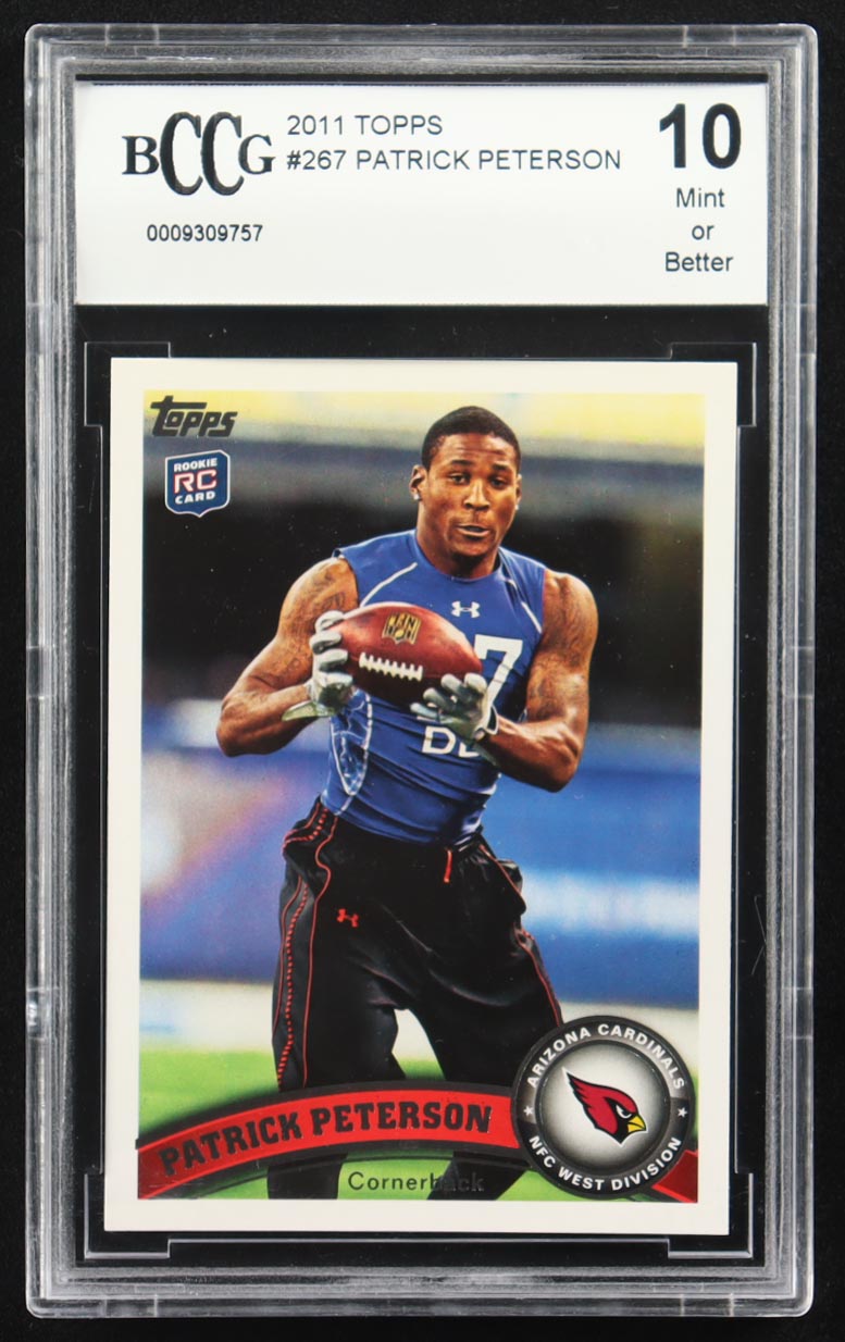 Patrick Peterson 2011 Topps #267 RC (BCCG 10) at PristineAuction.com Patrick Peterson 2011 Topps #267 RC (BCCG 10) at PristineAuction.com