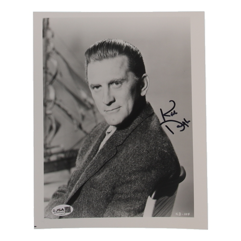 Kirk Douglas Signed 8x10 Photo (JSA) at PristineAuction.com Kirk Douglas Signed 8x10 Photo (JSA) at PristineAuction.com