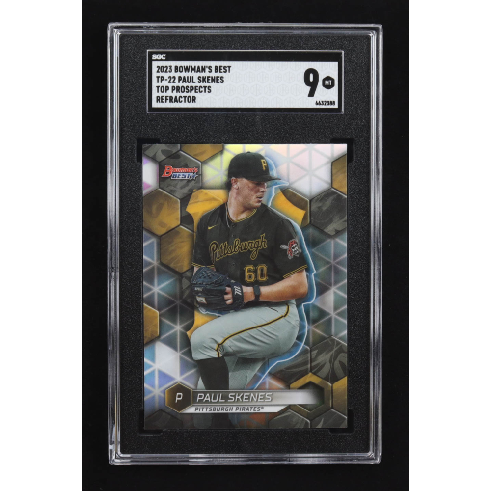 Paul Skenes 2023 Bowman's Best Top Prospects Refractors #TP22 RC (SGC 9) at PristineAuction.com