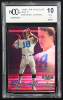 Peyton Manning 1998 Flair Showcase Row 2 #3 RC (BCCG 10) at PristineAuction.com