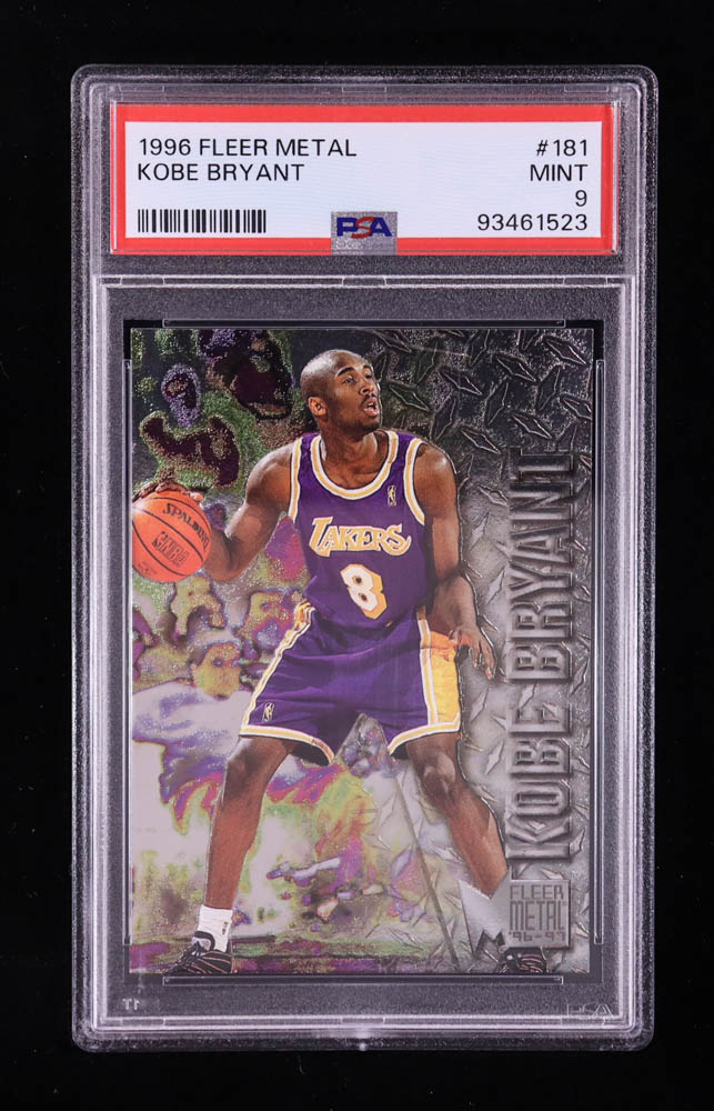 Kobe Bryant 1996-97 Metal #181 RC (PSA 9) at PristineAuction.com Kobe Bryant 1996-97 Metal #181 RC (PSA 9) at PristineAuction.com