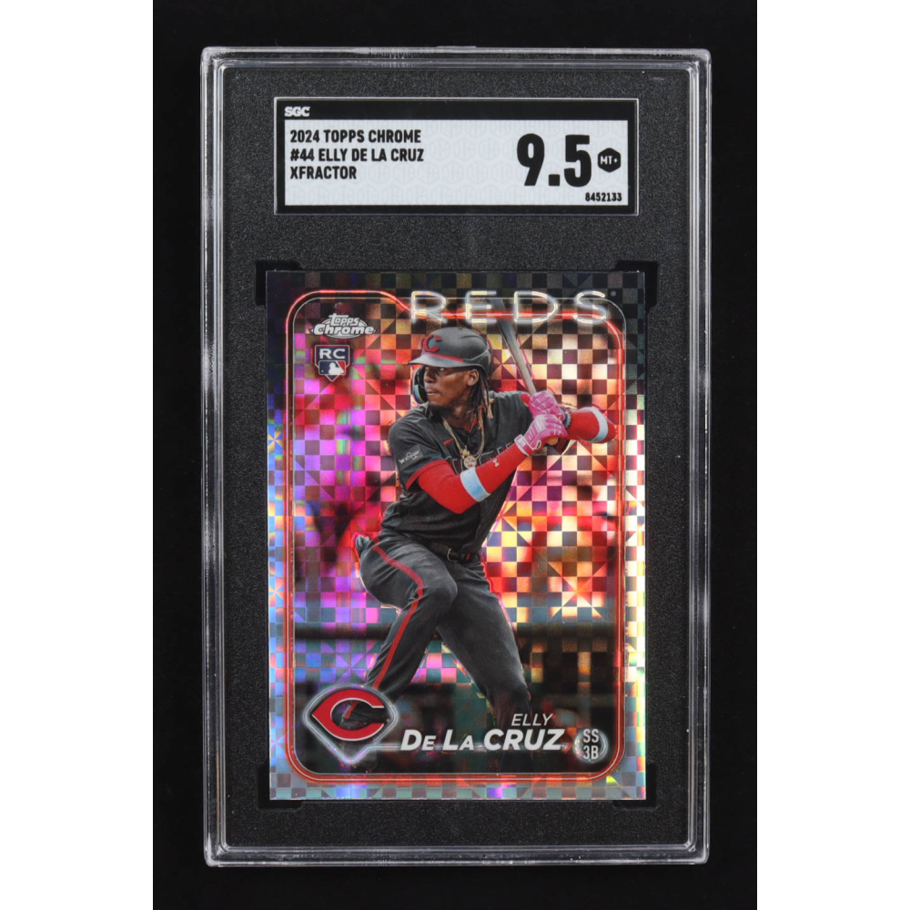 Elly De La Cruz 2024 Topps Chrome X-fractors #44 RC (SGC 9.5) at PristineAuction.com